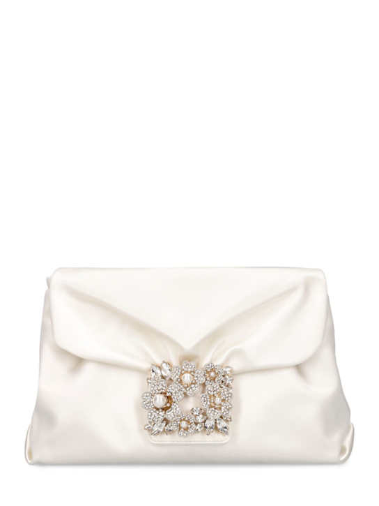 Luisaviaroma Pochette RV Bouquet in raso