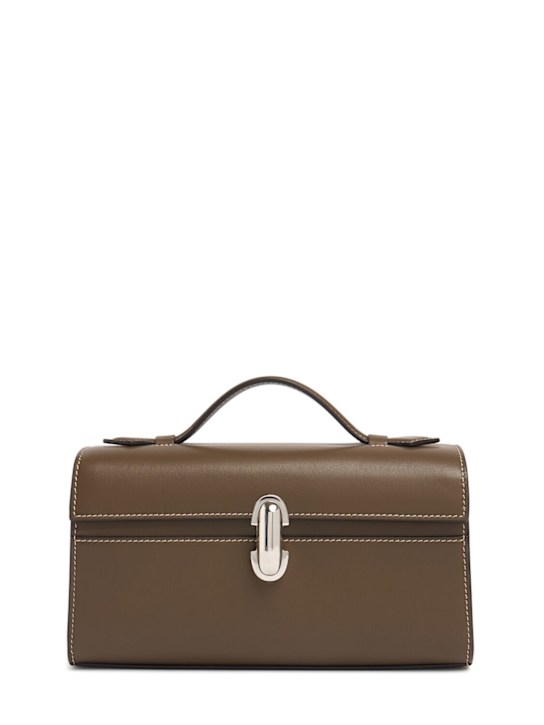 Luisaviaroma Pochette Symmetry in pelle liscia