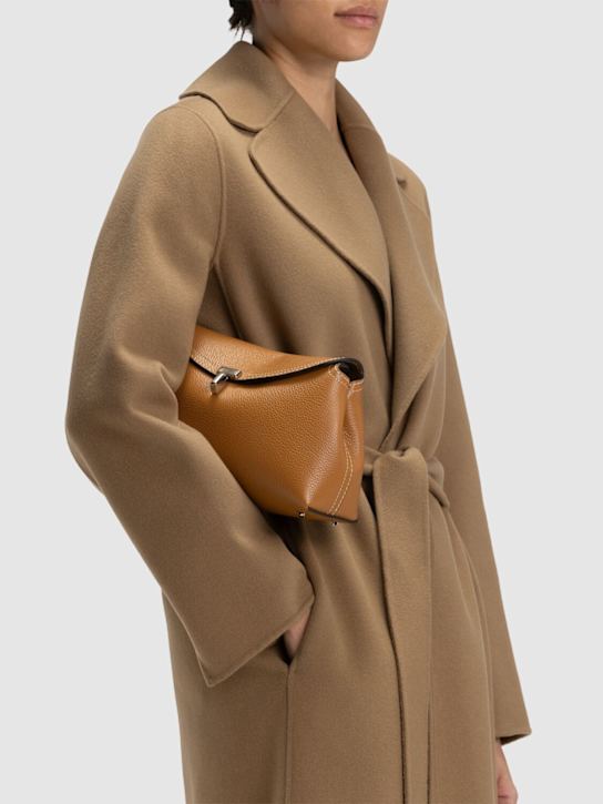 Luisaviaroma Pochette T-Lock In Pelle Martellata