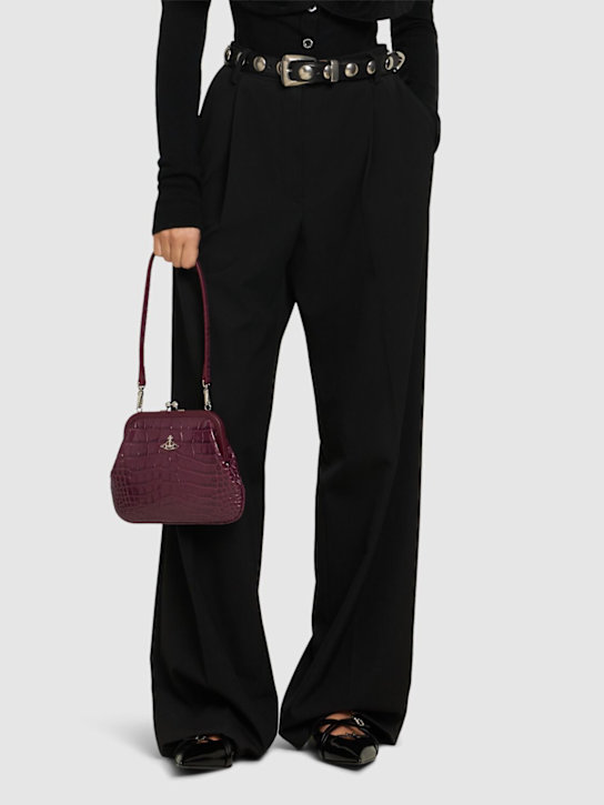 Luisaviaroma Pochette Vivienne In Pelle Goffrata