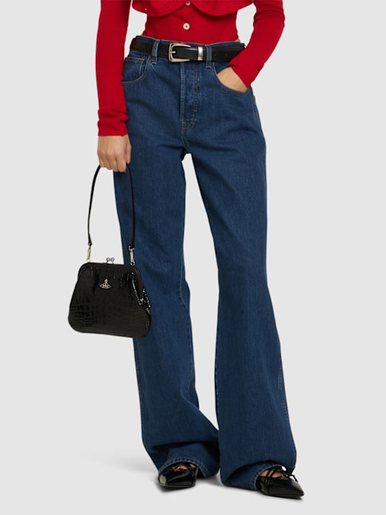 Luisaviaroma Pochette Vivienne In Pelle Goffrata