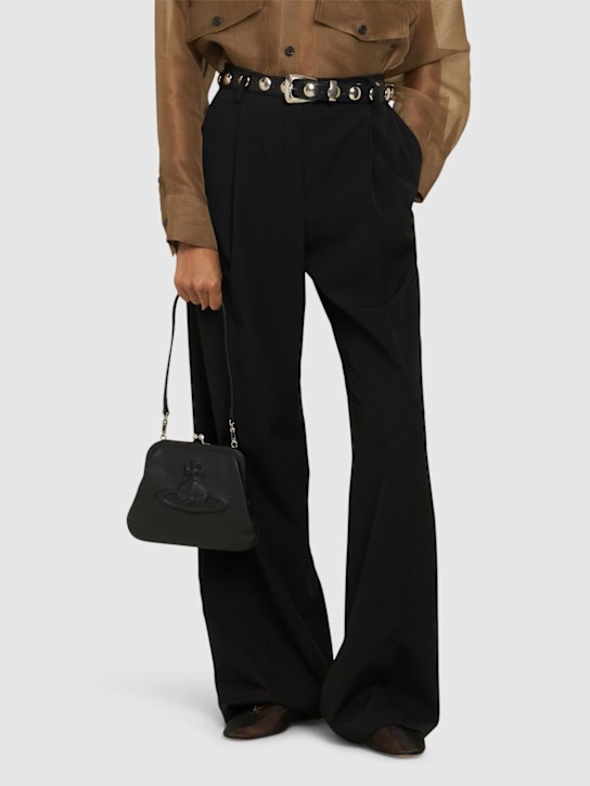 Luisaviaroma Pochette Vivienne Orb In Pelle Liscia