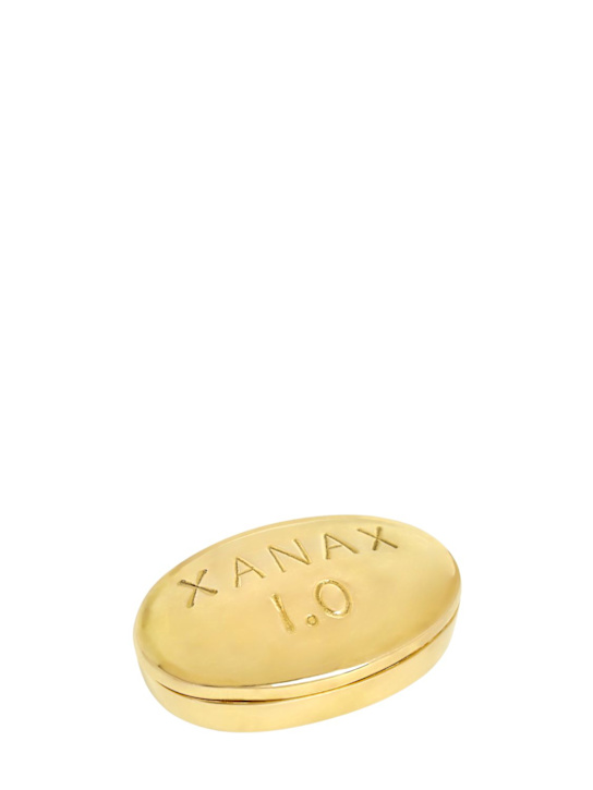 Luisaviaroma Porta pillole Xanax in ottone lucido