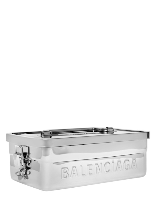Luisaviaroma Porta Pranzo In Acciaio Inox Con Logo