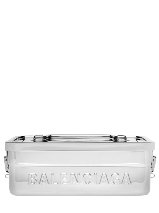 Luisaviaroma Porta pranzo in acciaio inox con logo