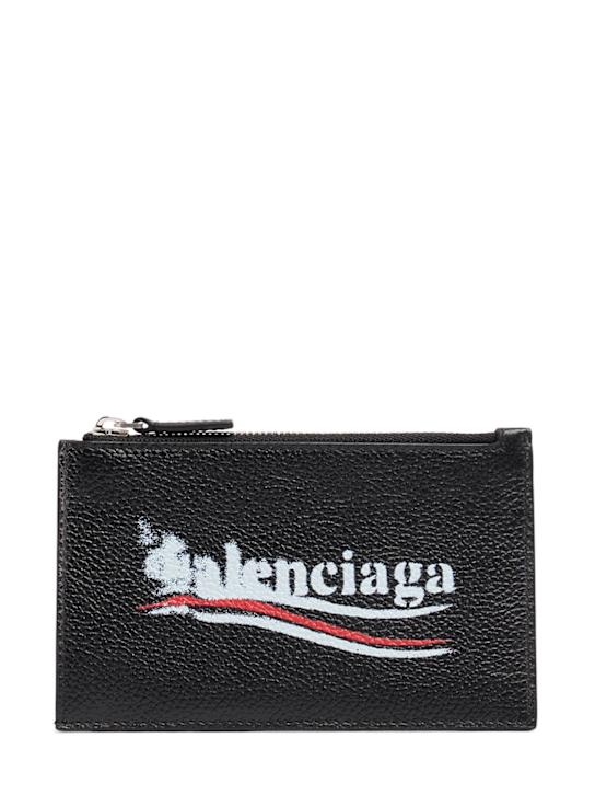 Luisaviaroma Portafoglio con zip in pelle stampata