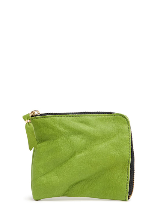 Luisaviaroma Portafoglio con zip in pelle washed