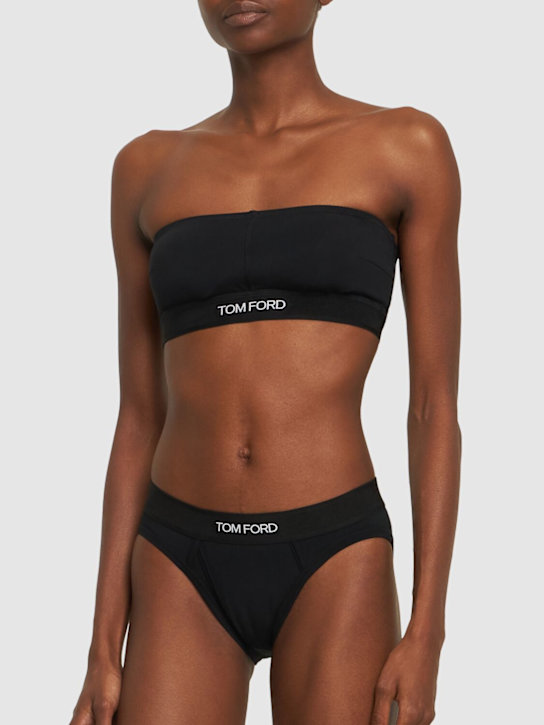 Luisaviaroma Reggiseno Bandeau In Techno Jersey