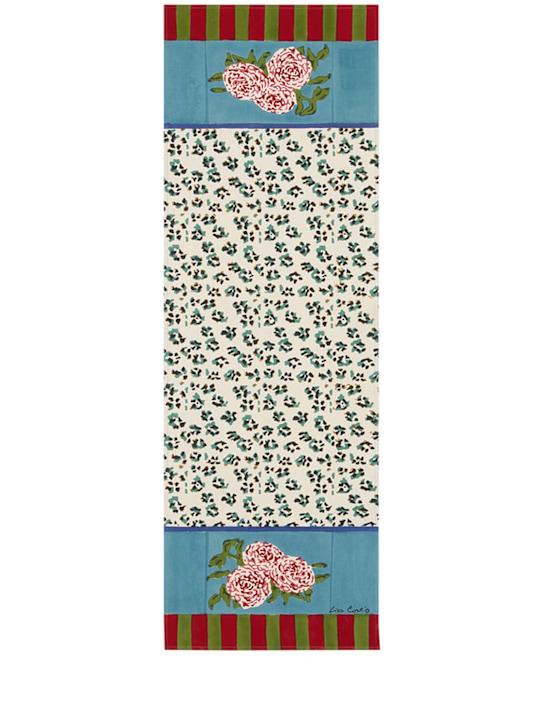 Luisaviaroma Runner Leopard Stripes Sky in cotone