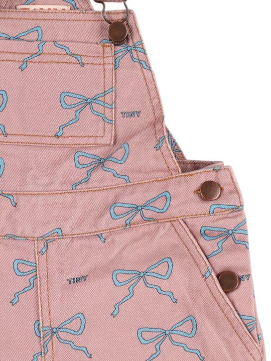 Luisaviaroma Salopette In Denim Di Cotone Stampato
