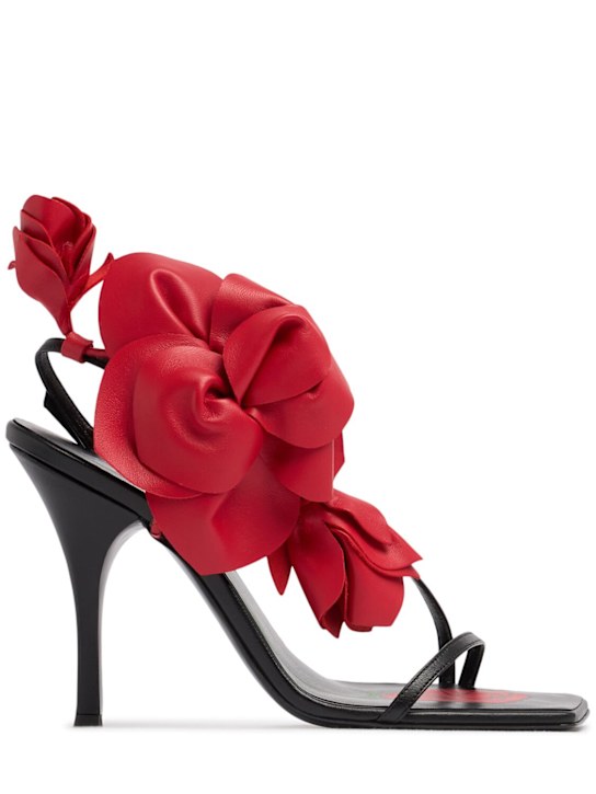 Luisaviaroma Sandali in pelle con fiore 105mm