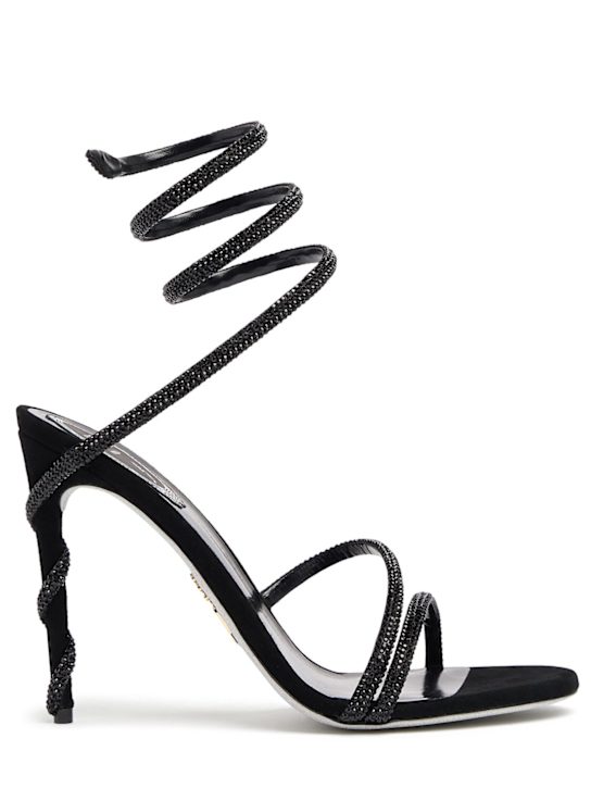 Luisaviaroma Sandali in raso con cristali 105mm