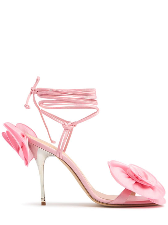 Luisaviaroma Sandali in raso con fiore 105mm