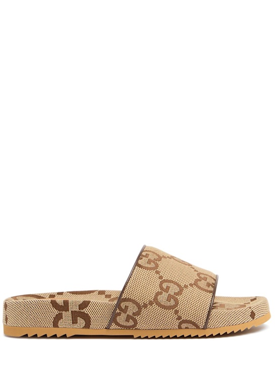 Luisaviaroma Sandali in tela di misto lana maxi GG