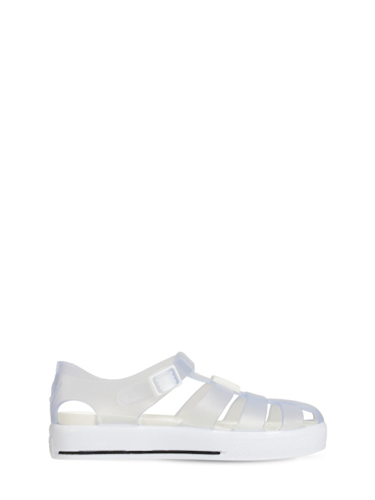 Luisaviaroma Sandali jelly con logo