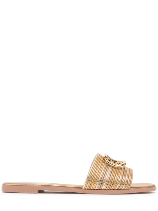 Luisaviaroma Sandali Vlogo in cotone e pelle 5mm