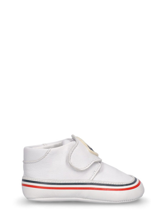 Luisaviaroma Scarpe neonato in pelle con logo