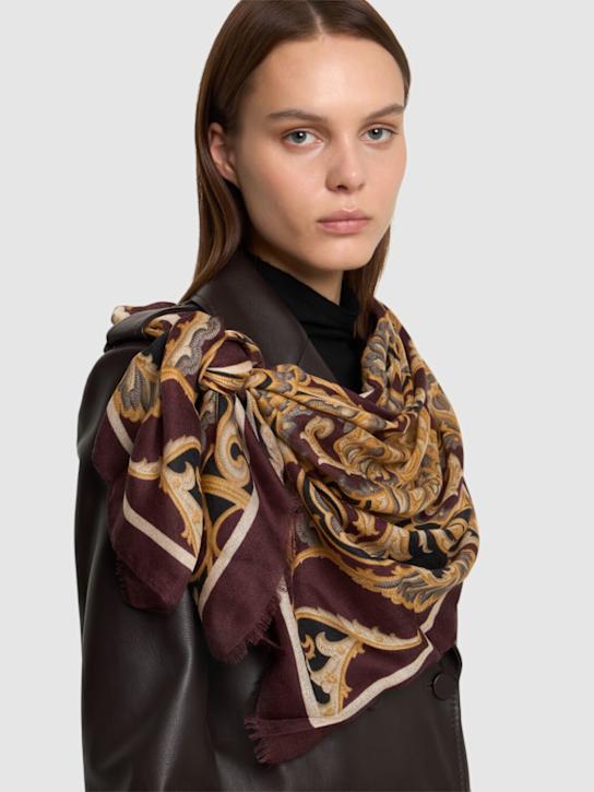Luisaviaroma Sciarpa Boheme In Misto Lana Stampata