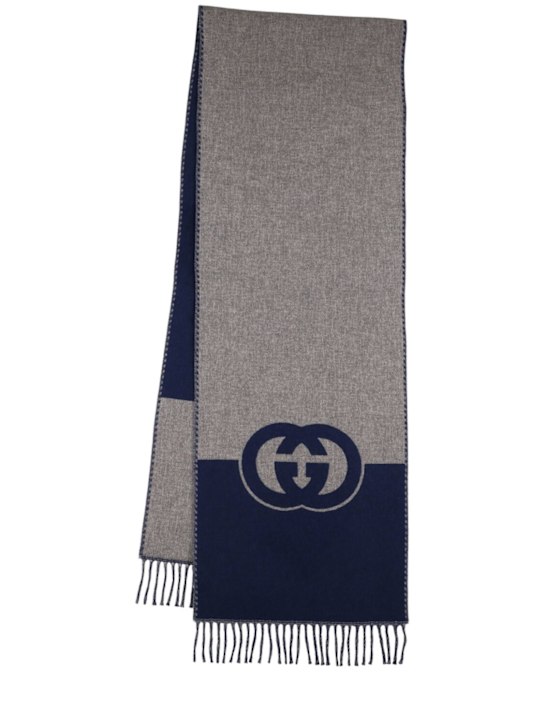 Luisaviaroma Sciarpa GG Duoparf in cashmere e lana