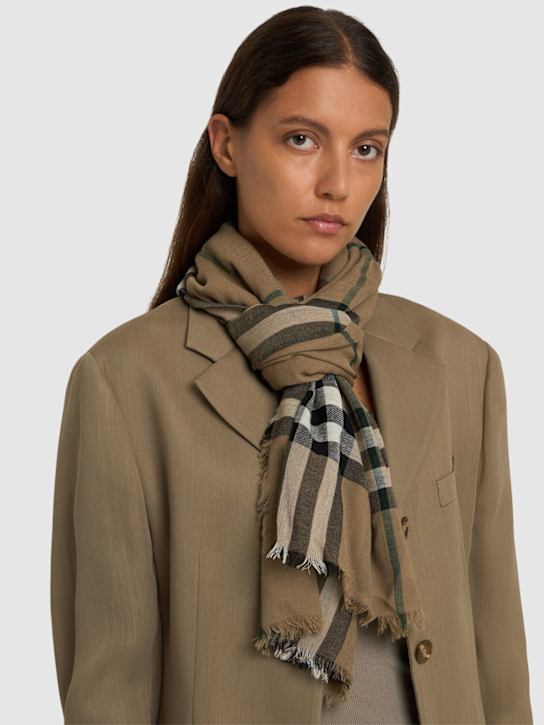 Luisaviaroma Sciarpa Giant Check In Lana