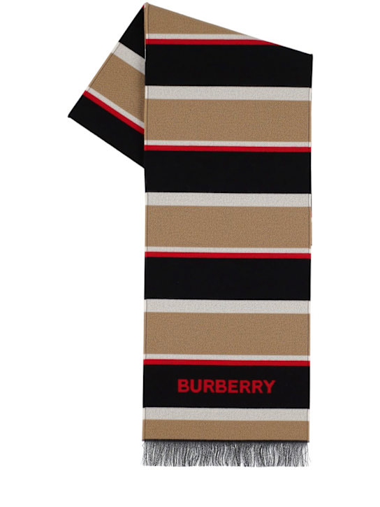 Luisaviaroma Sciarpa in cotone e lana con logo