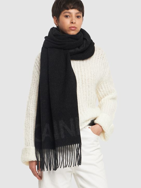 Luisaviaroma Sciarpa In Lana Con Frange