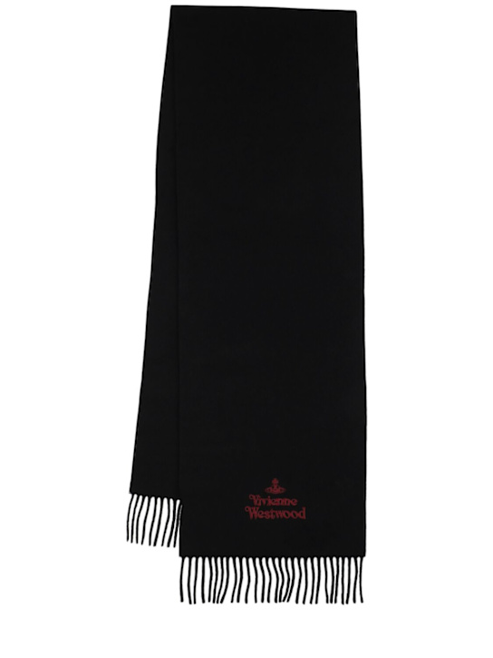 Luisaviaroma Sciarpa in lana con logo ricamato