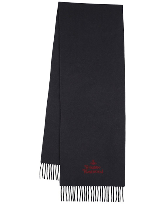 Luisaviaroma Sciarpa in lana con logo ricamato