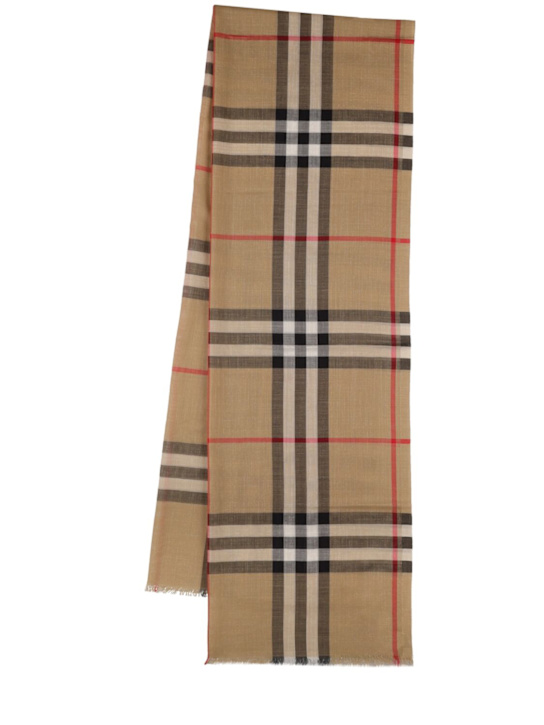 Luisaviaroma Sciarpa in lana e seta Giant check