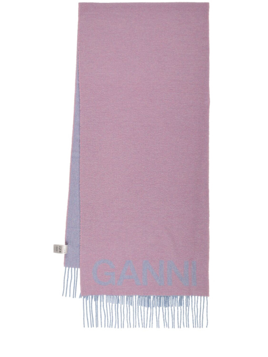 Luisaviaroma Sciarpa In Lana Riciclata Con Frange