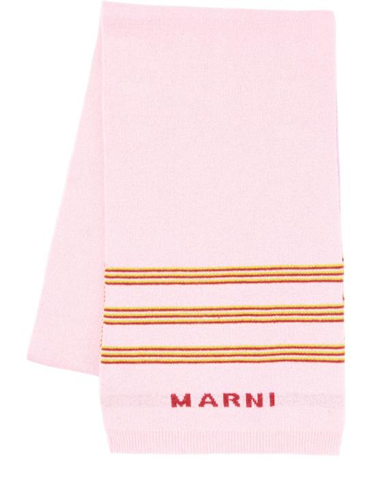 Luisaviaroma Sciarpa in maglia di misto lana / logo