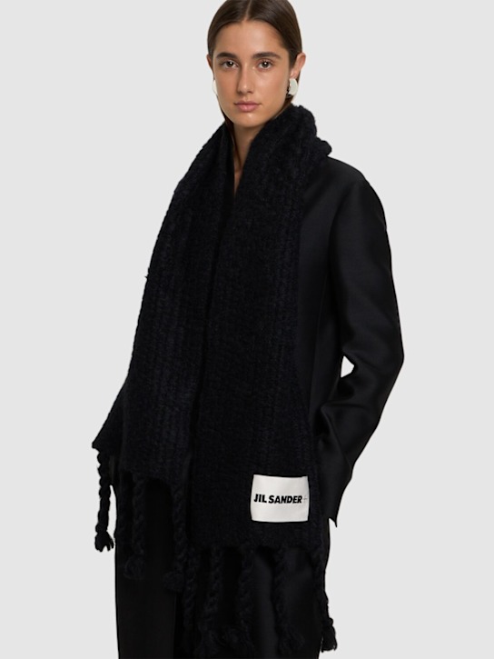 Luisaviaroma Sciarpa In Maglia Di Misto Mohair