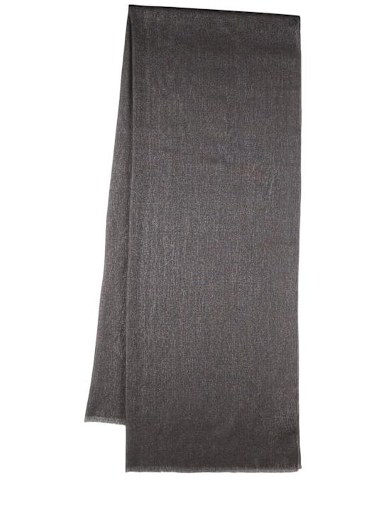 Luisaviaroma Sciarpa in misto cashmere laminato