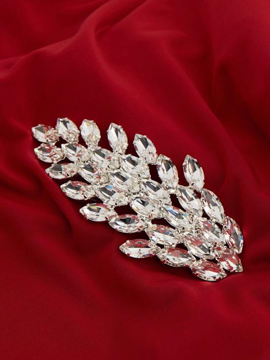 Luisaviaroma Sciarpa In Misto Cupro Con Spilla