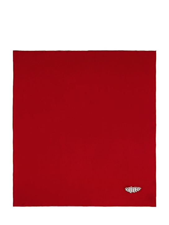 Luisaviaroma Sciarpa in misto cupro con spilla