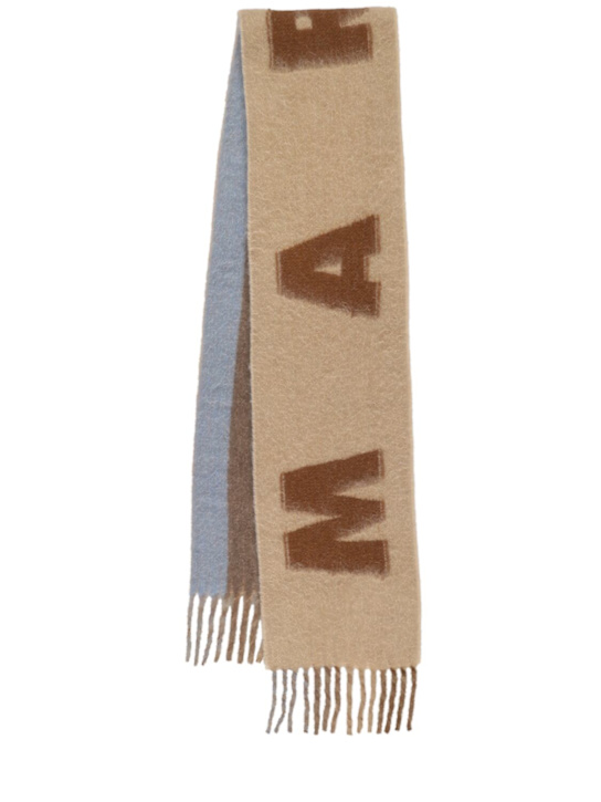 Luisaviaroma Sciarpa in misto lana con logo