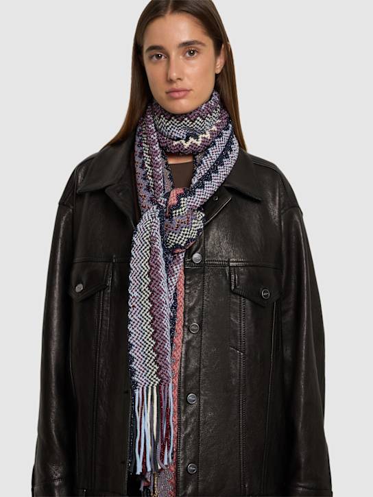 Luisaviaroma Sciarpa In Misto Lana Jacquard