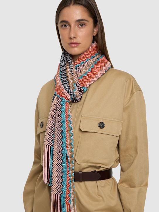 Luisaviaroma Sciarpa In Misto Lana Jacquard