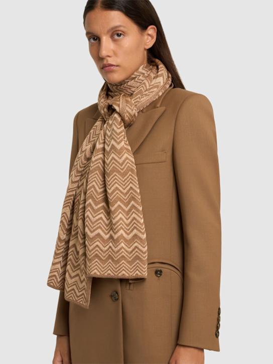 Luisaviaroma Sciarpa In Misto Lana Stampata