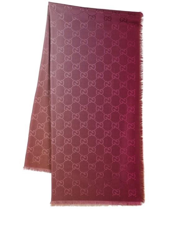 Luisaviaroma Sciarpa in misto seta e cotone GG