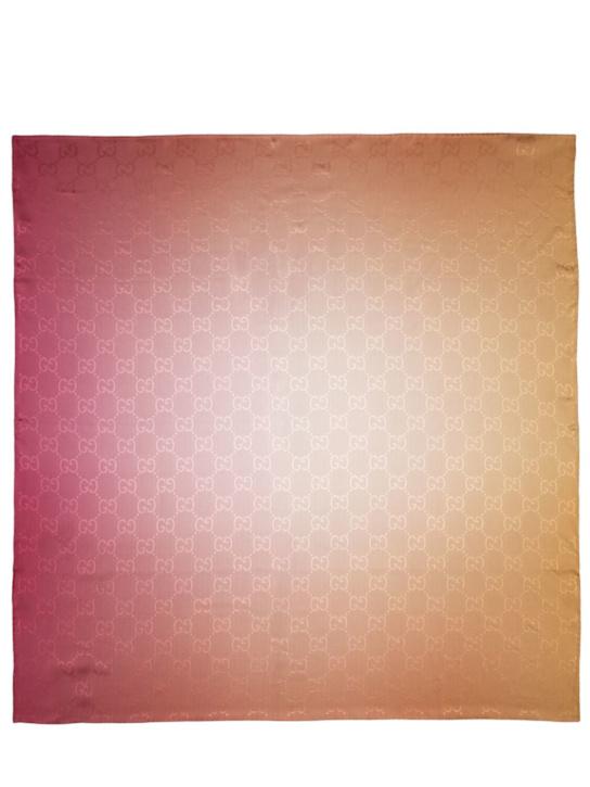 Luisaviaroma Sciarpa in seta jacquard GG