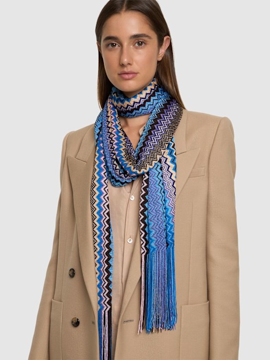 Luisaviaroma Sciarpa In Viscosa Con Frange