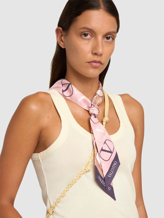 Luisaviaroma Sciarpa Vlogo In Seta