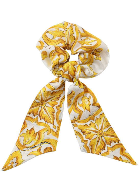 Luisaviaroma Scrunchie in cotone stampa Maiolica