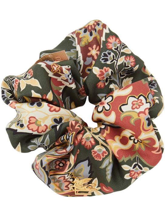 Luisaviaroma Scrunchie in seta stampa paisley