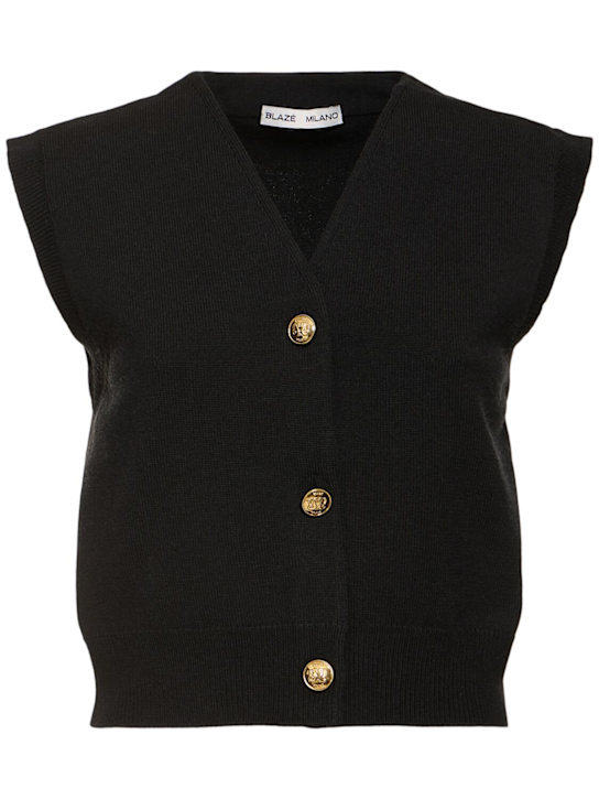 Luisaviaroma Sebright wool blend knit vest