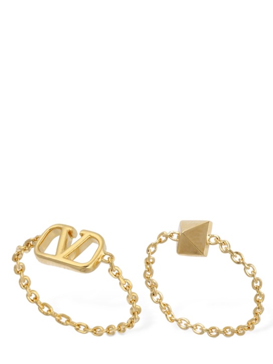 Luisaviaroma Set di 2 anelli mini Vlogo