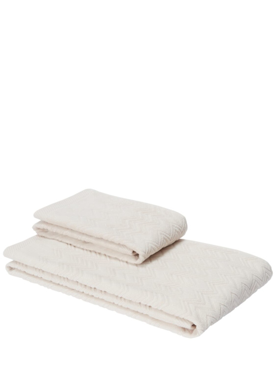 Luisaviaroma Set di 2 asciugamani Chalk