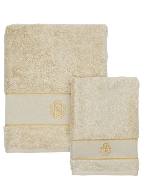 Luisaviaroma Set di 2 asciugamani New Gold