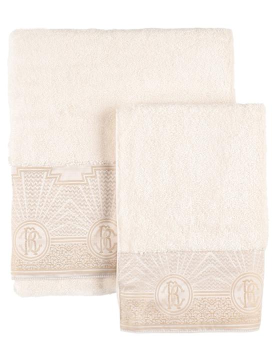 Luisaviaroma Set di 2 asciugamani Royal Gold